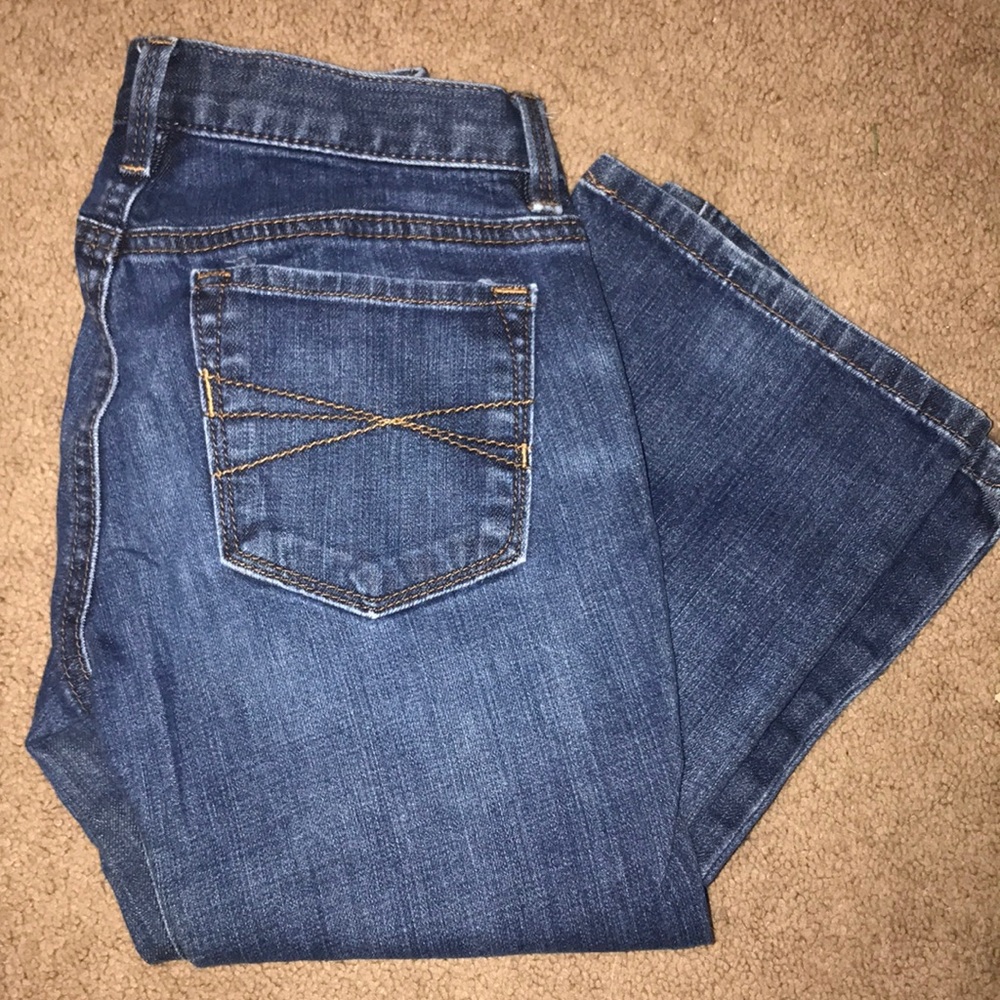 LOFT Modern Boot Cut Jeans 0P Petite